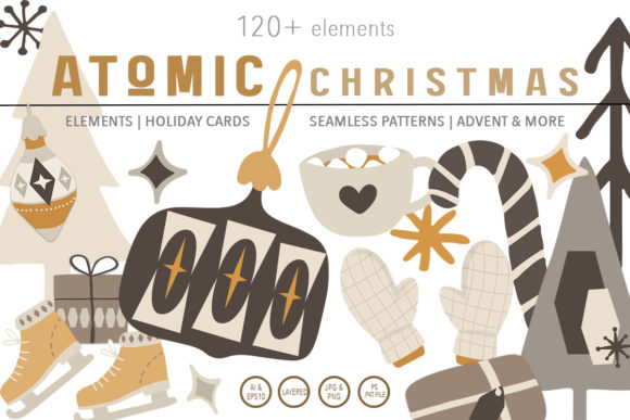 ATOMIC CHRISTMAS Holiday Collection: A Must-Have for Creative Graphics