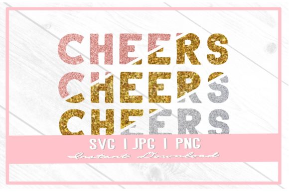 Cheers Glitter Christmas SVG: A Sparkling Graphics Asset