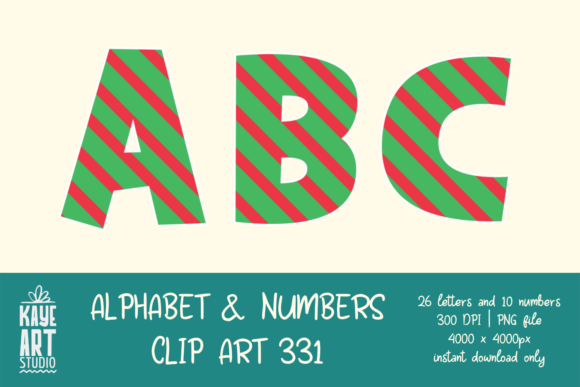 Christmas Alphabet Sublimation 331: A Versatile Graphics Set