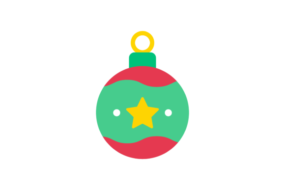 Christmas Ball Vector-41: A Festive Graphic for Handmade Creations
