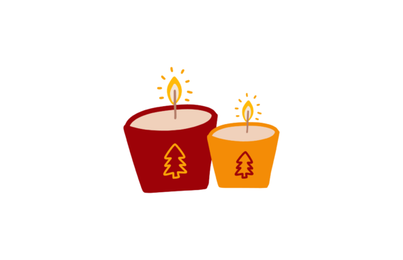 Christmas Candle Celebration: A Festive Graphics Asset