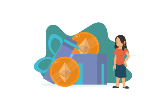 Christmas Ethereum Flat Business Design: A Versatile Graphics Asset