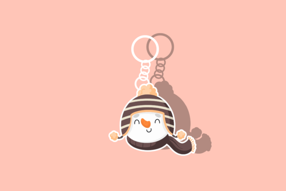Christmas Key Chain Cute Snowman Design: A Graphics Review