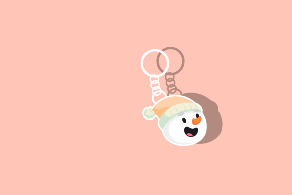 Christmas Ornament Key Chain Snowman Art: A Graphics Review