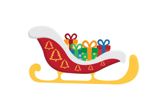 Christmas Sleigh Vector-10: A Versatile Graphics and Illustrations Asset