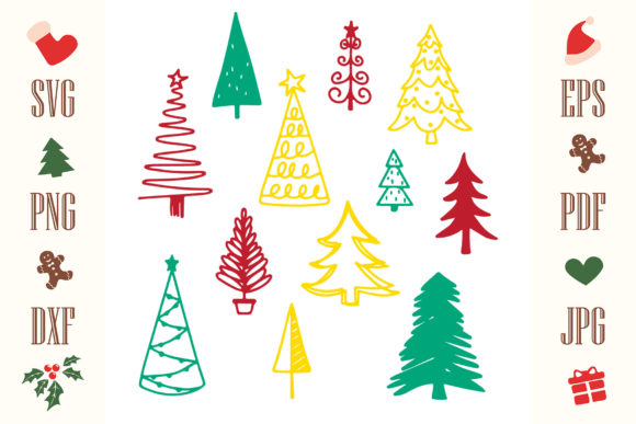 Christmas Trees Pattern Bundle: A Must-Have Graphics Set