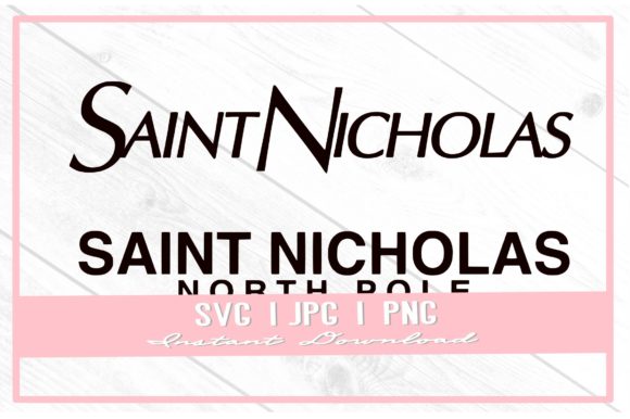 Designer Saint Nicholas Christmas SVG: Festive Graphics for Local Brands