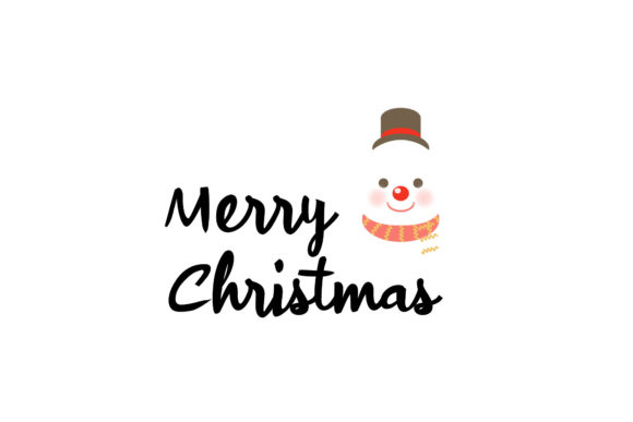 Merry Christmas Snowman Greeting: A Festive Graphic Design