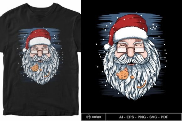Review: Santa and Kittens Merry Christmas Vector Graphics